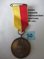 Nederlandse Molens, medaille met de molen Alblasserdam, Ophalen of Verzenden, Overige materialen, Nederland