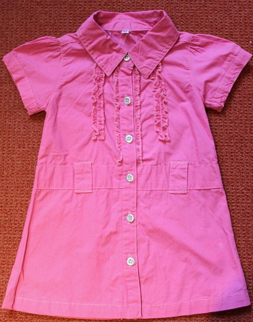Nieuw roze zomerjurkje met korte mouwtjes. Maat 80, Kinderen en Baby's, Babykleding | Maat 80, Ophalen of Verzenden, Nieuw, Meisje