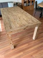 Robuuste eiken eettafel, Huis en Inrichting, Tafels | Eettafels, Ophalen, Gebruikt, Eikenhout, 50 tot 100 cm