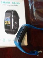 Blauw, stappenteller smartband senioren bloeddruk hartslag, Verzenden, Nieuw, Overige typen