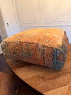 Marrokaanse poef, Ophalen of Verzenden, Zo goed als nieuw, 50 tot 75 cm, Vierkant