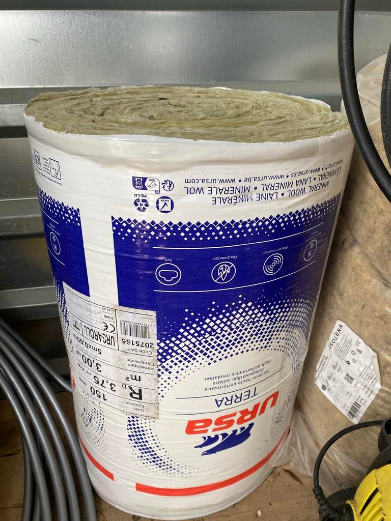 URSA TERRA Minerale Wol Isolatie - 3 m², Ophalen, 12 cm of meer, Nieuw, Minder dan 5 m²