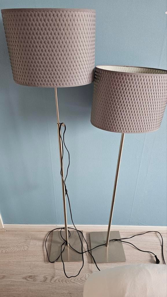 IKEA Aläng vloerlampen - set van 2, Ophalen, Gebruikt, Modern, Scandinavisch, Stof
