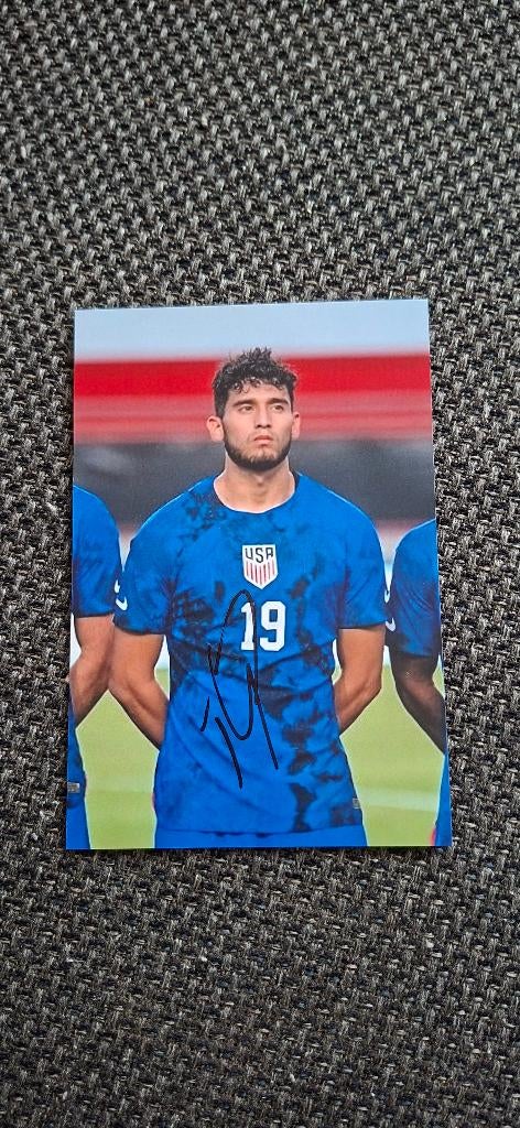 Foto met handtekening; Ricardo Pepi # PSV 25/26, Ophalen of Verzenden, Nieuw, PSV, Overige typen