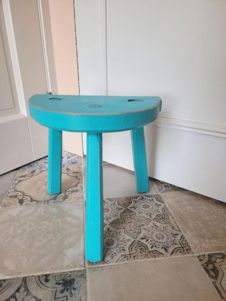 Frans turquoise melkkrukje ~, Antiek en Kunst, Ophalen of Verzenden