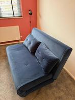 Blauwe 2-persoons made haru slaapbank in zeer goede staat, Ophalen, Blauw, Tweepersoons, 190 cm of minder