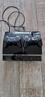 Playstion 3 met controllers, Ophalen, Zo goed als nieuw, Met 2 controllers, Slim
