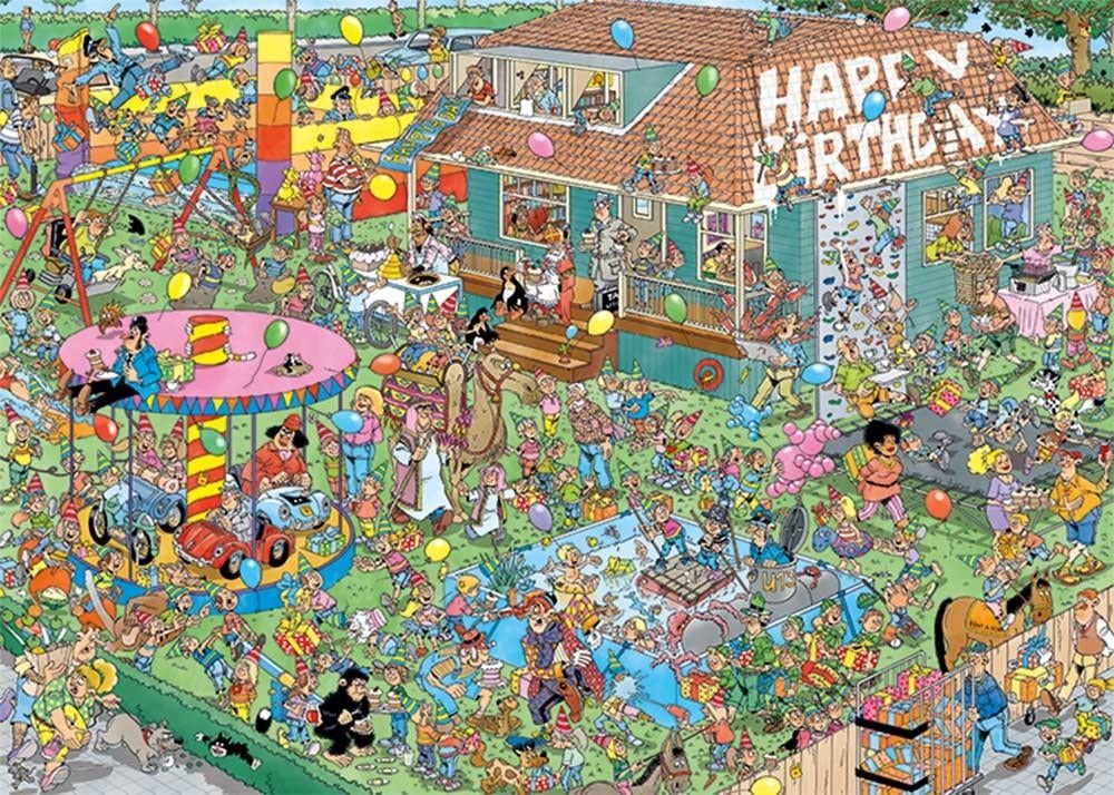 Jan van Haasteren puzzel, Ophalen, 500 t/m 1500 stukjes, Zo goed als nieuw, Legpuzzel