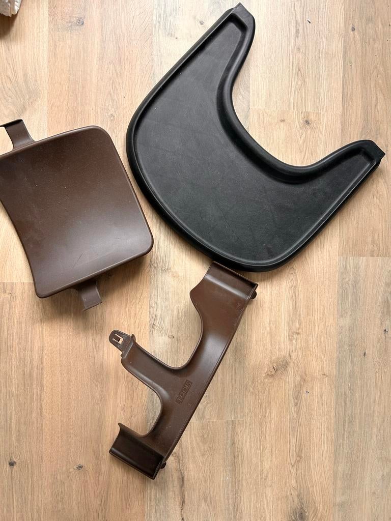 Stokke Tripp Trapp Babyset met eetblad - Compleet, Kinderen en Baby's, Ophalen, Gebruikt, Meegroeistoel, Afneembaar eetblad