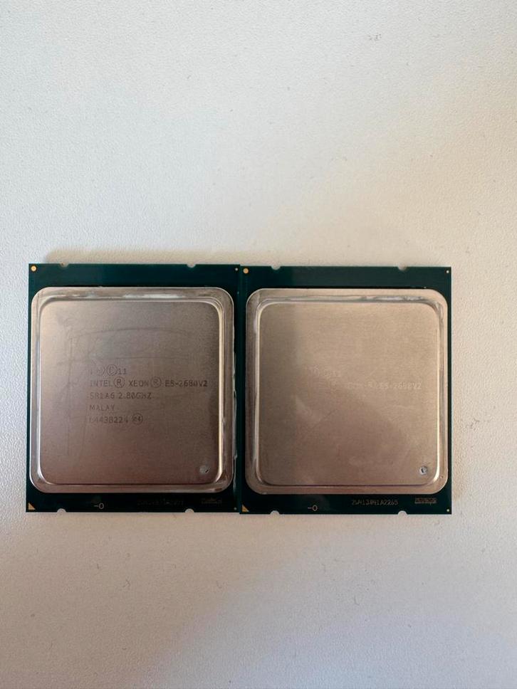 2x Intel Xeon E5-2680v2 Processoren - Krachtige Server CPU's, Computers en Software, Processors, Gebruikt, 10-core, 2 tot 3 Ghz