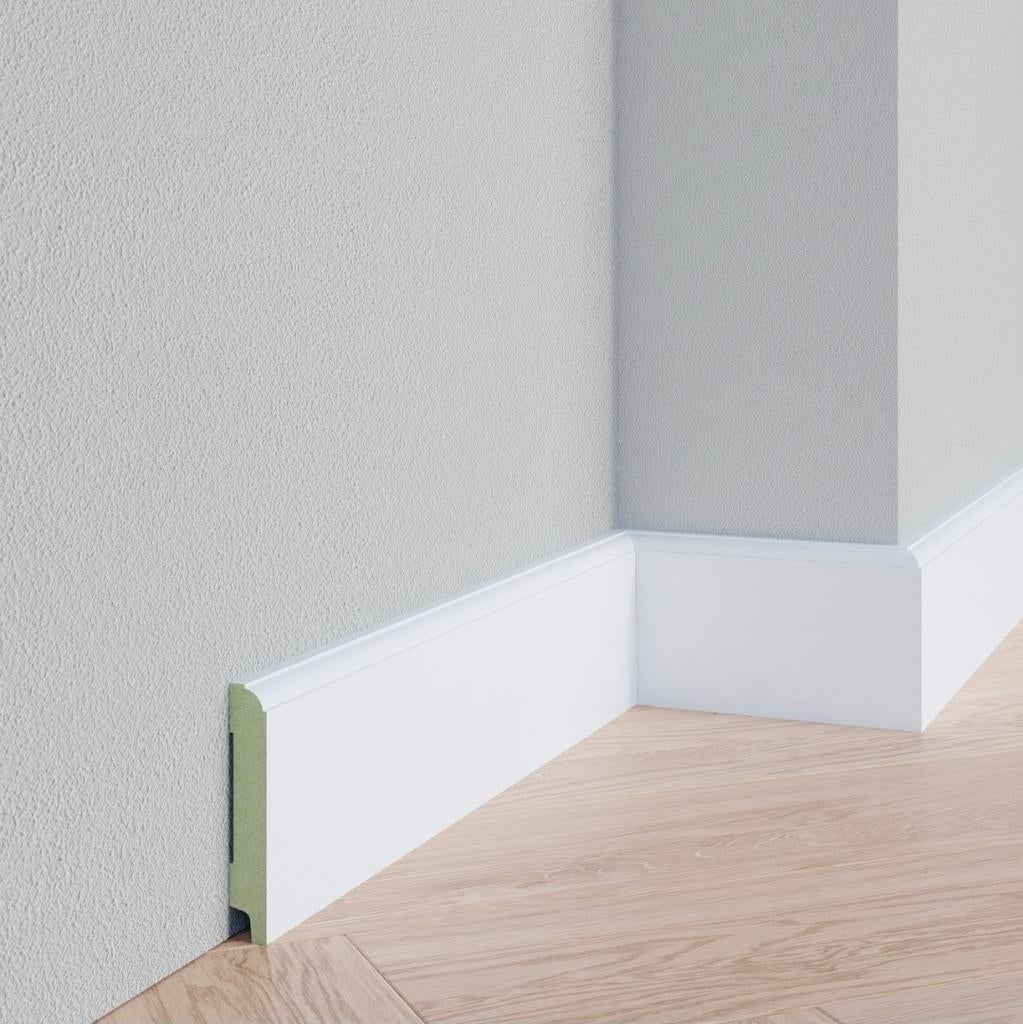 Nieuwe Kraalplinten 14.64m - Vochtwerend MDF, Ophalen, Nieuw, Mdf, 200 tot 250 cm