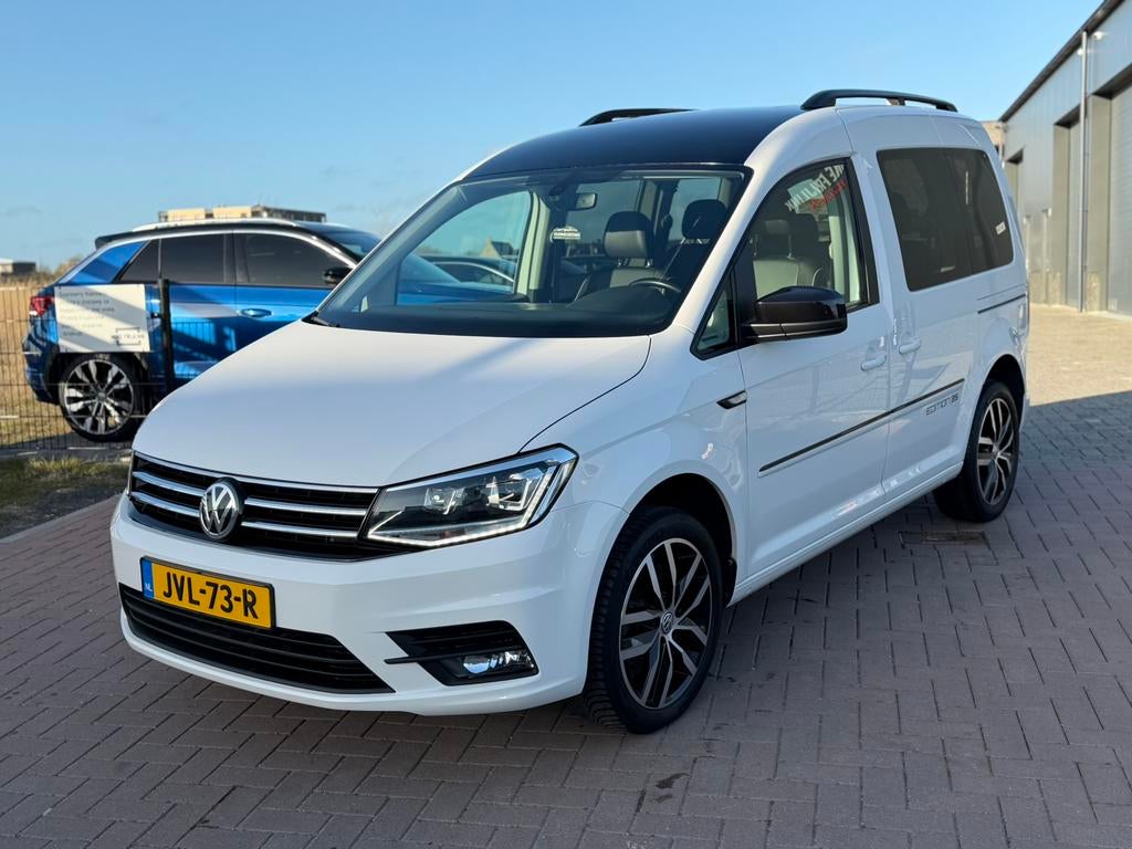 Volkswagen Caddy 1.4 TSI Edition 35 DSG 2017 Uniek!!, Auto's, Euro 5, Zwart, 4 cilinders, 700 kg