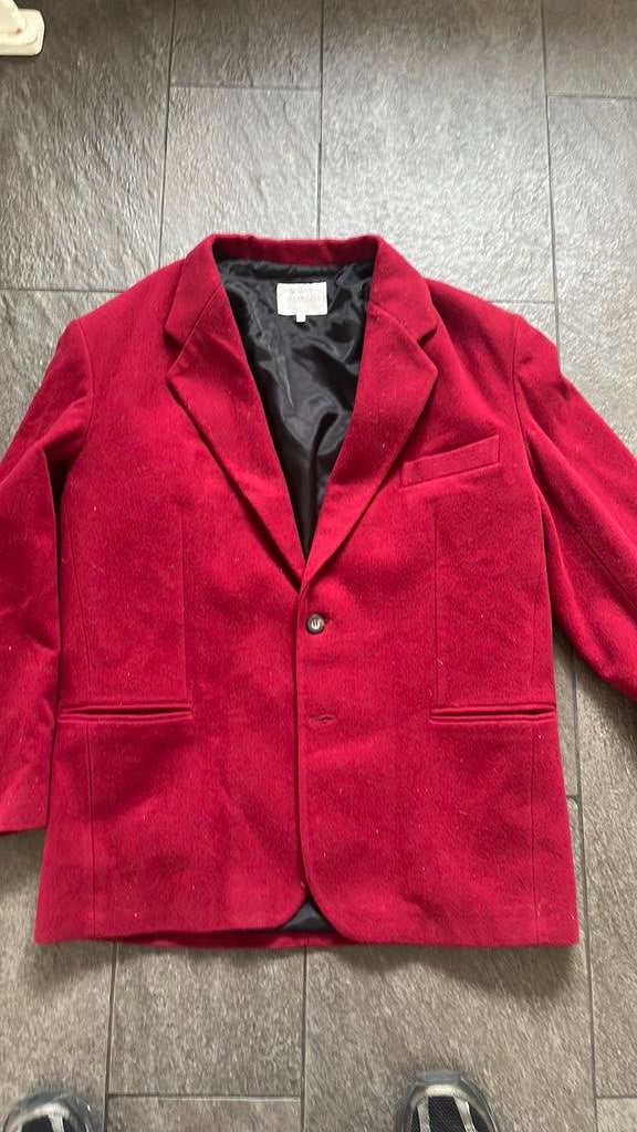 Vintage colbert jasje, Ophalen of Verzenden, Gedragen, Maat 52/54 (L), Rood