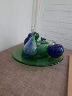 Leerdam fruitschaal met fruit, Ophalen, Rond