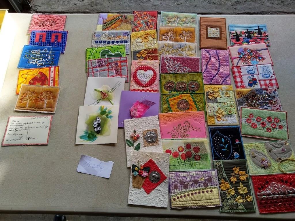 ansichtkaarten kaarten zelfgemaakte kaarten, Hobby en Vrije tijd, Ophalen, Zo goed als nieuw, Overige thema's