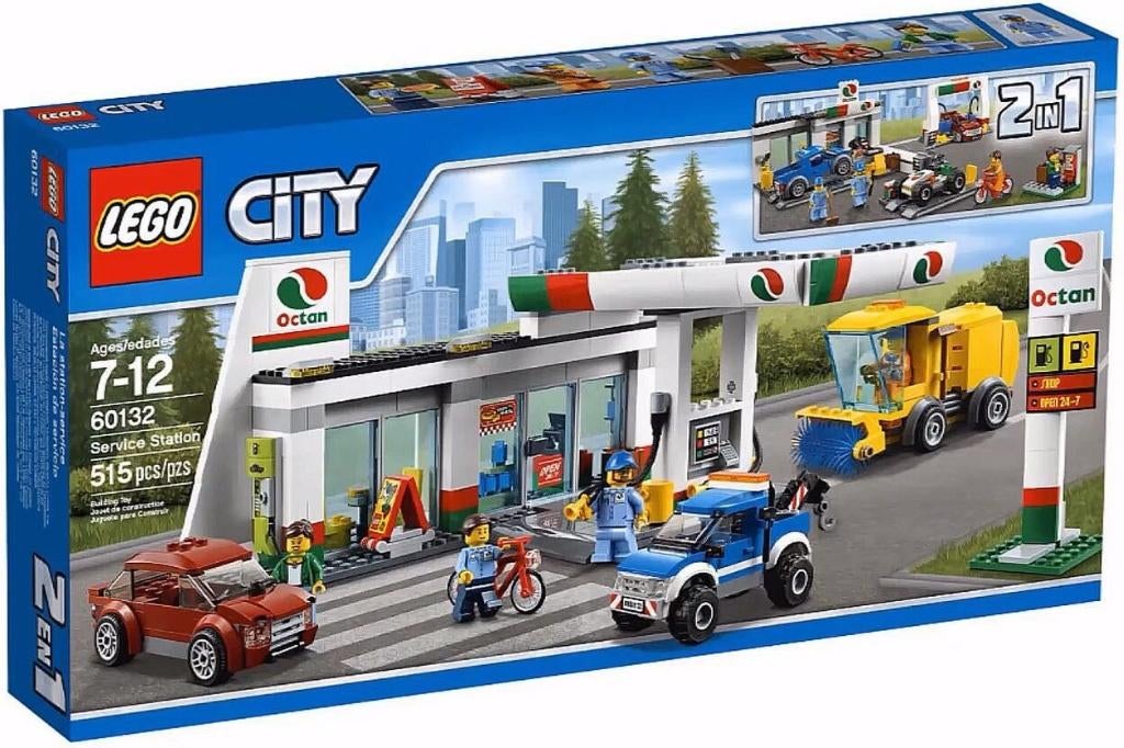 LEGO City 60132 Benzinestation / Garage     * 't LEGOhuis *, Kinderen en Baby's, Speelgoed | Duplo en Lego, Lego, Nieuw, Ophalen of Verzenden