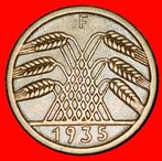 Ⰺ THIRD REICH (1933–1945): GERMANY 5 REICHSPFENNIGS 1935F, Ophalen of Verzenden, Duitsland, Losse munt
