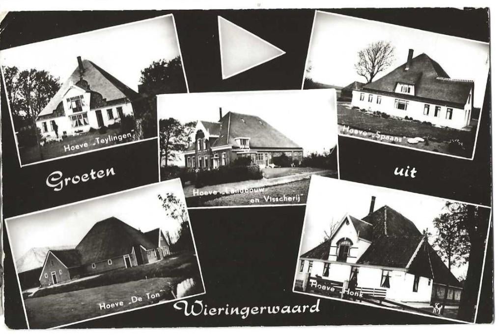 Wieringerwaard-116   5 luik, Verzenden, 1940 tot 1960, Gelopen, Noord-Holland