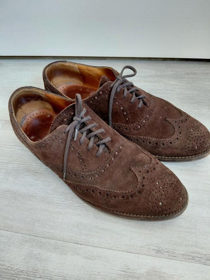 Van bommel suede schoenen maat 8, Kleding | Heren, Schoenen, Gedragen, Veterschoenen, Bruin, Ophalen of Verzenden