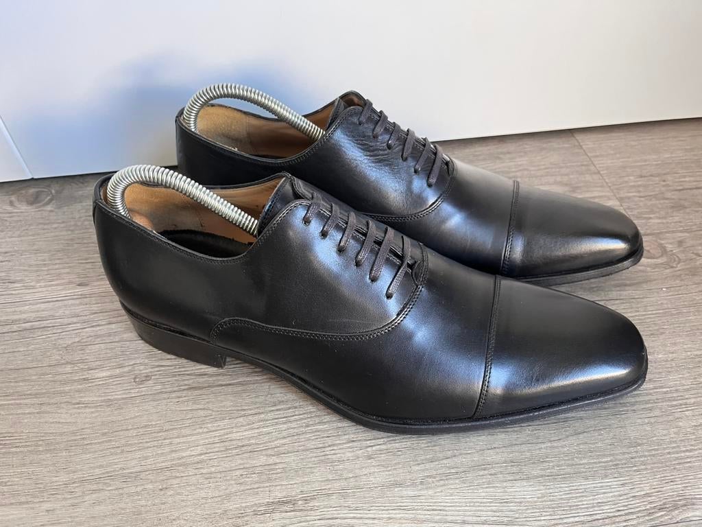 Van Bommel herenschoenen maat 9 / 43 weinig gedragen, Kleding | Heren, Schoenen, Zo goed als nieuw, Veterschoenen, Zwart, Ophalen of Verzenden