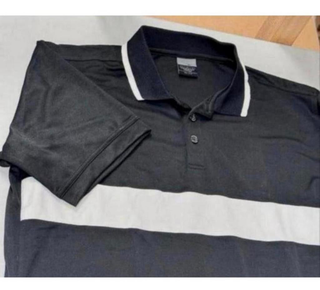 Origineel Vintage Nike Poloshirt polo-t-shirt L tennis sport, Kleding | Heren, Maat 52/54 (L), Zwart, Ophalen of Verzenden, Zo goed als nieuw