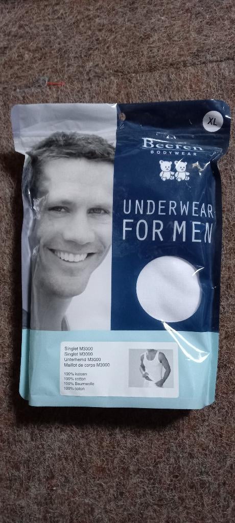 Partij van 10 stuks Beeren singlet m3000 wit, Ophalen of Verzenden, Wit, Hemd