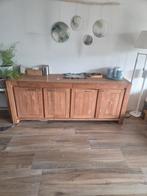 Teak Houten Dressoir - Robuust en Stijlvol, Ophalen, Gebruikt, 150 tot 200 cm, Teakhout
