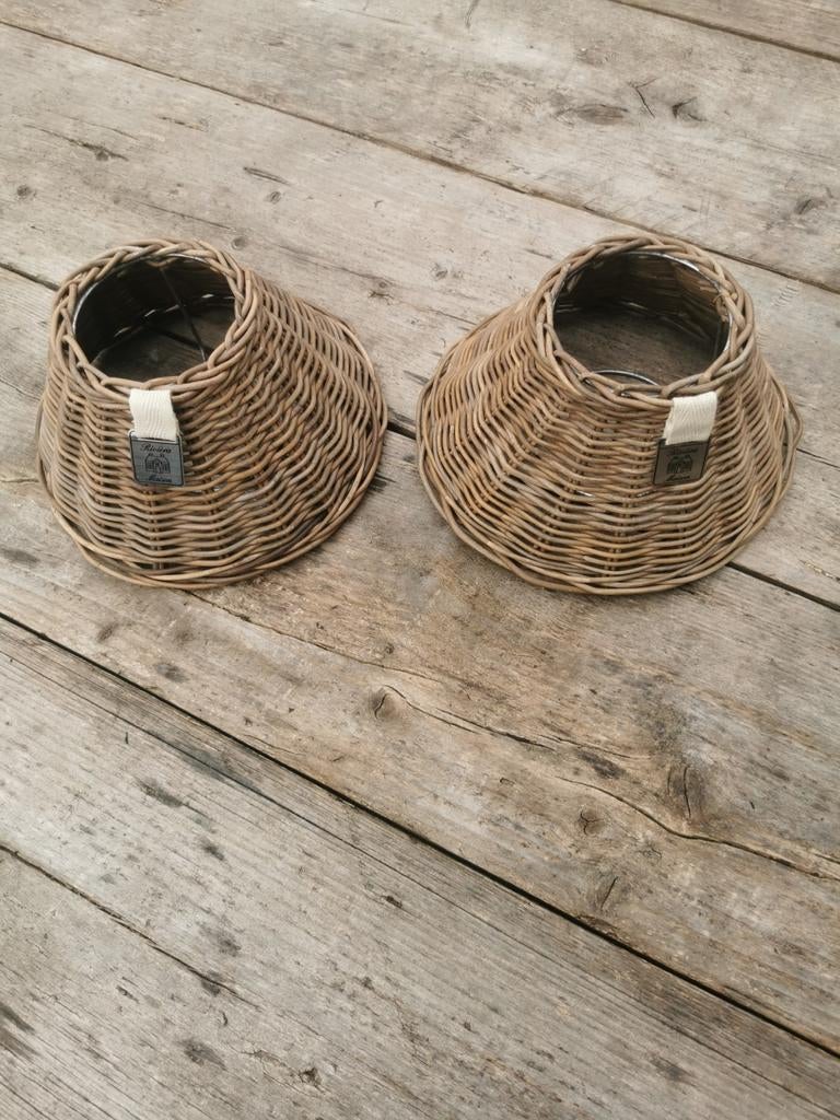 Riviera Maison lampenkapjes, Overige kleuren, Rond, Ophalen of Verzenden, Zo goed als nieuw