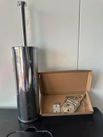 Roestvrijstalen playborstel met bevestigingsmateriaal, Huis en Inrichting, Ophalen of Verzenden, Gebruikt, Grijs, Handdoekenrek