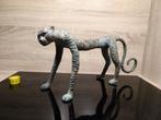 Oude bronzen jachtluipaard uit indonesie cheetah, Antiek en Kunst, Ophalen of Verzenden