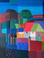 Ton Schulten, ingelijste zeefdruk Hemelsblauw, Ophalen