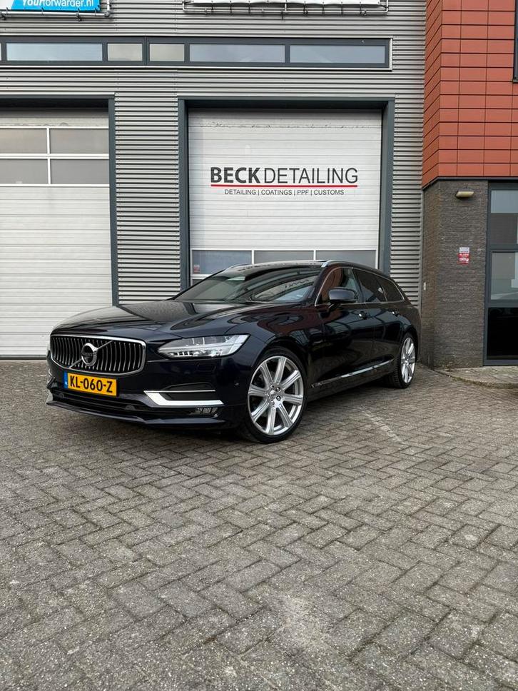 Volvo V90 2.0 D4 Geartronic 2016 Blauw, Auto's, Volvo, Particulier, V90, 360° camera, 4x4, ABS, Achteruitrijcamera, Adaptieve lichten