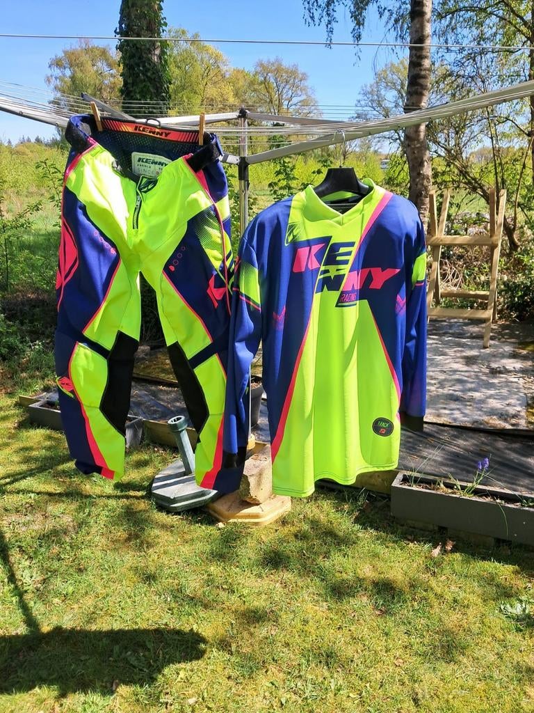 Motorcross kleding set (shirt, broek, helm, bodyprotector), Ophalen, Motorcrosskleding, Kenny
