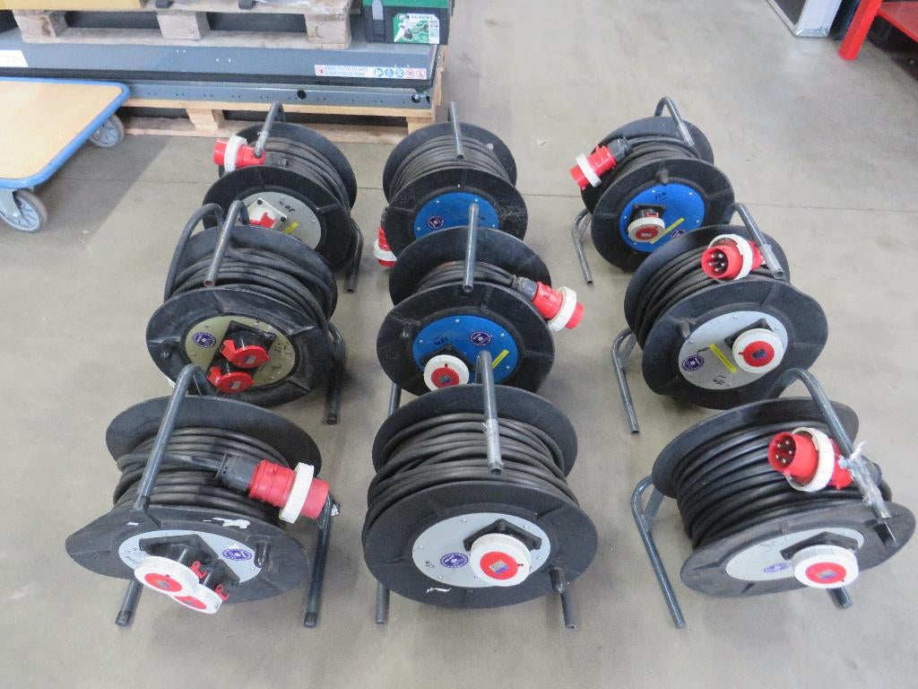 krachtstroomhaspels stroomhaspels verlengkabels 32 ampere, Doe-het-zelf en Verbouw, Elektra en Kabels, Ophalen, Gebruikt, Zandhaarweg