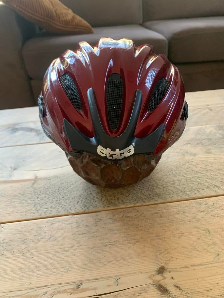 Etto fietshelm - Rood - Maat M, Ophalen of Verzenden, Gebruikt, M, Heer of Dame