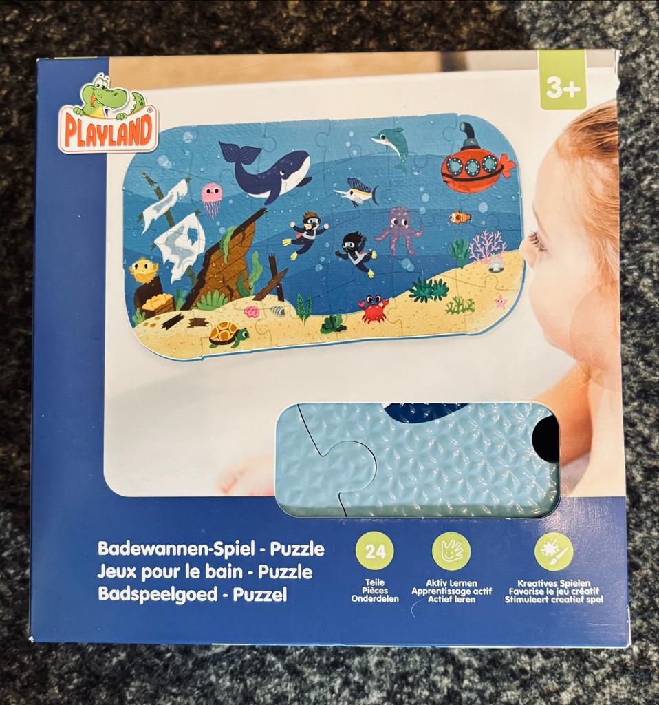 Playland badspeelgoed puzzel en badthermometer, Ophalen of Verzenden, Nieuw