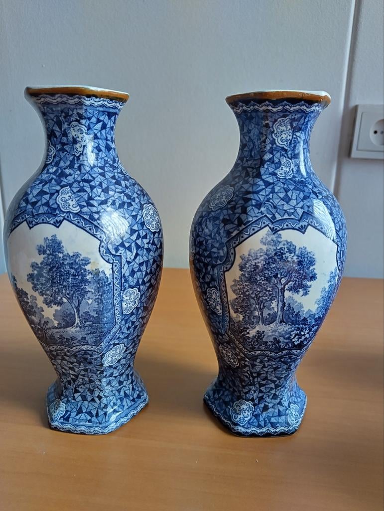 2 Villeroy en Boch Flamand vazen, Antiek en Kunst, Ophalen of Verzenden
