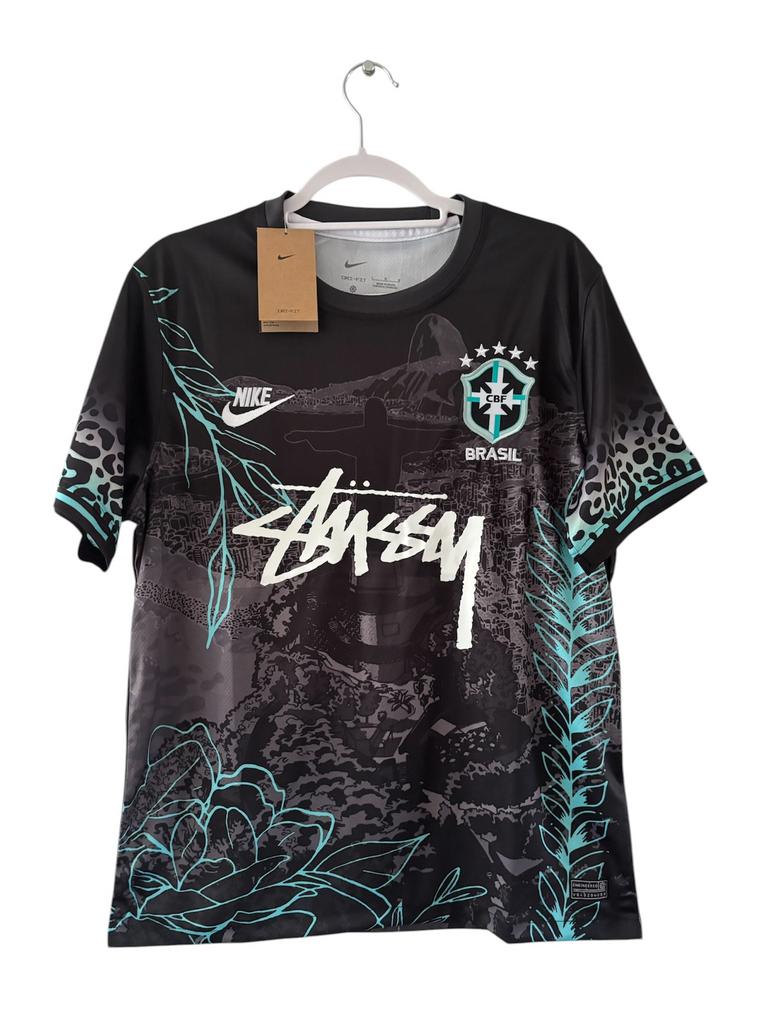 Nike x Stussy Brazil shirt – Dri-Fit – nieuw met tags, Sport en Fitness, Voetbal, Nieuw, Shirt, Maat L, Ophalen of Verzenden