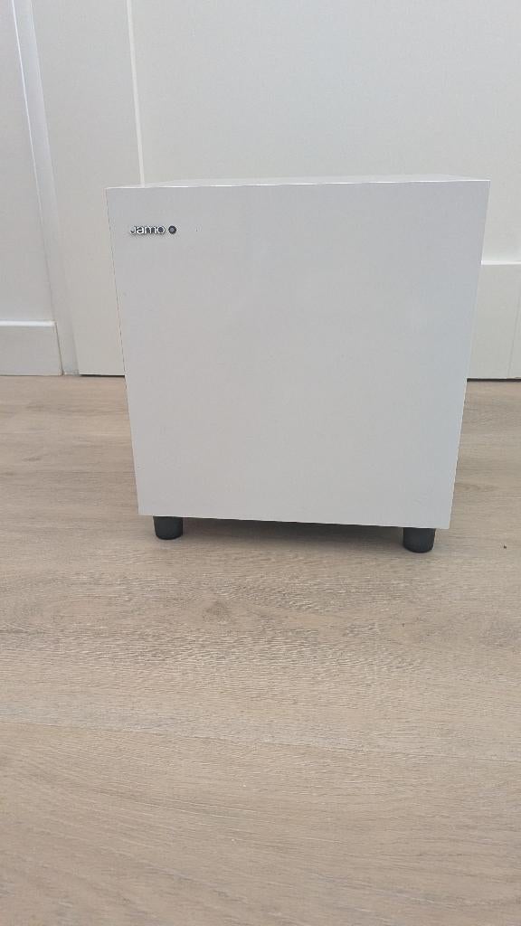 Jamo SUB 210 subwoofer wit, Audio, Tv en Foto, Ophalen, Subwoofer, Zo goed als nieuw, 120 watt of meer