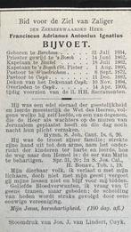 Francicus Adrianus Antonius Ignatius Bijvoet 1834, Ophalen of Verzenden