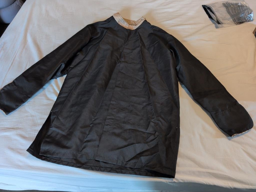 Zwarte koksbuis met lange mouwen, Kleding | Heren, Ophalen of Verzenden, Nieuw, Onbekend