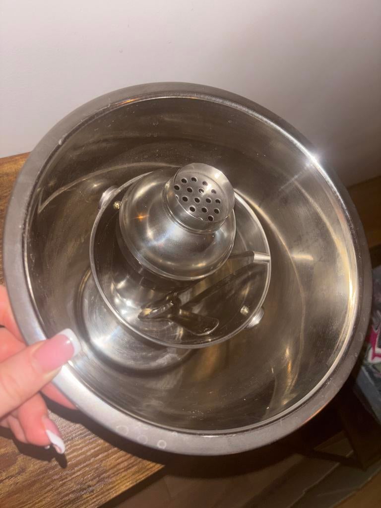 Cocktail set met ijsemmer, shaker en tang, Overige typen, Zilver, Ophalen of Verzenden, Zo goed als nieuw