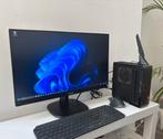 Stille desktop mini PC + 24” Monitor – Ryzen 5 5600GT, Computers en Software, Desktop Pc's, Ophalen, Met monitor, Zo goed als nieuw
