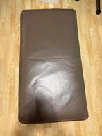 Leren poef/voetbank merk chateau d’ax, Ophalen, Zo goed als nieuw, Leer