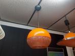 oranje kunststof hanglamp space age design jaren 70 retro, Huis en Inrichting, Jaren 70 design space age vintage retro 1970s seventies
