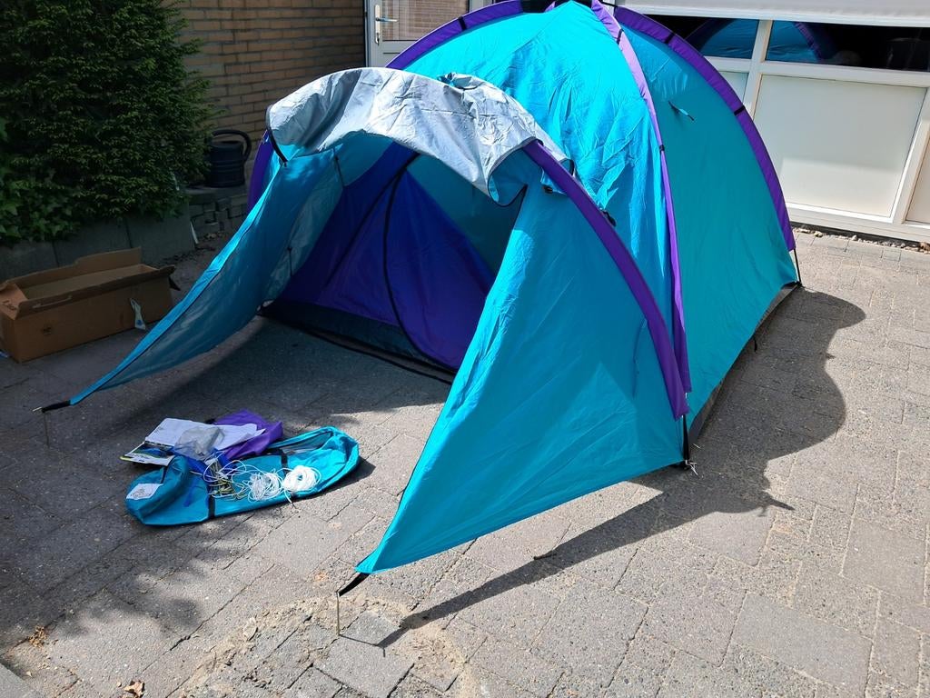 3 personen tent koepeltent met binnentent zo goed als nieuw, Caravans en Kamperen, Tenten, Ophalen of Verzenden, Zo goed als nieuw