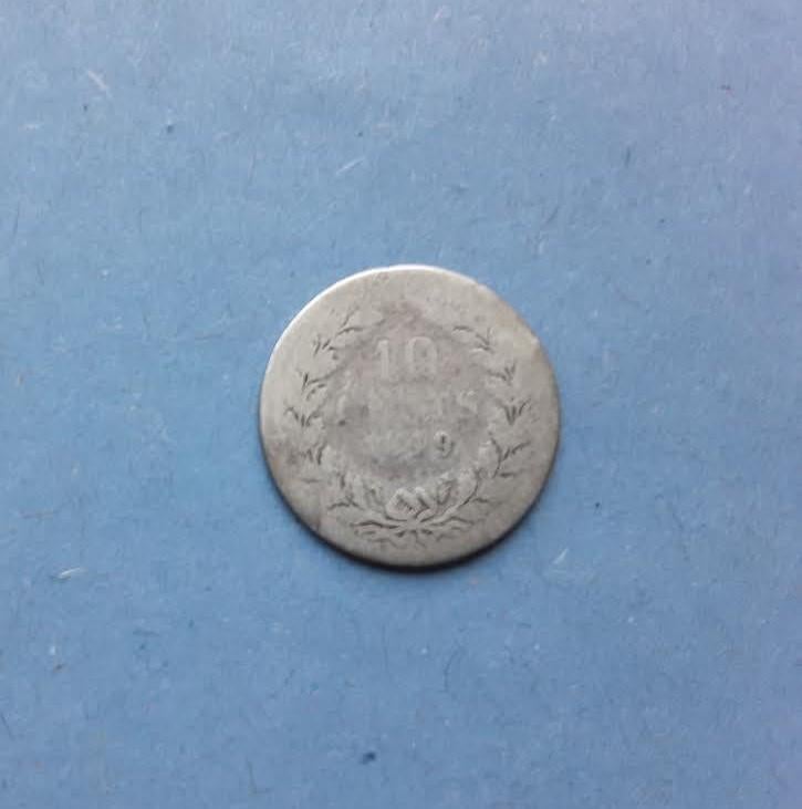 Zilveren dubbeltje - 10 cent 1849. - Bodemvondst. -, Verzenden, Zilver, 10 cent, Losse munt