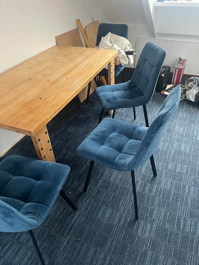 Lundia eettafel  (1,44 x 0,75), 100 tot 150 cm, Zo goed als nieuw, Vier personen, Rechthoekig