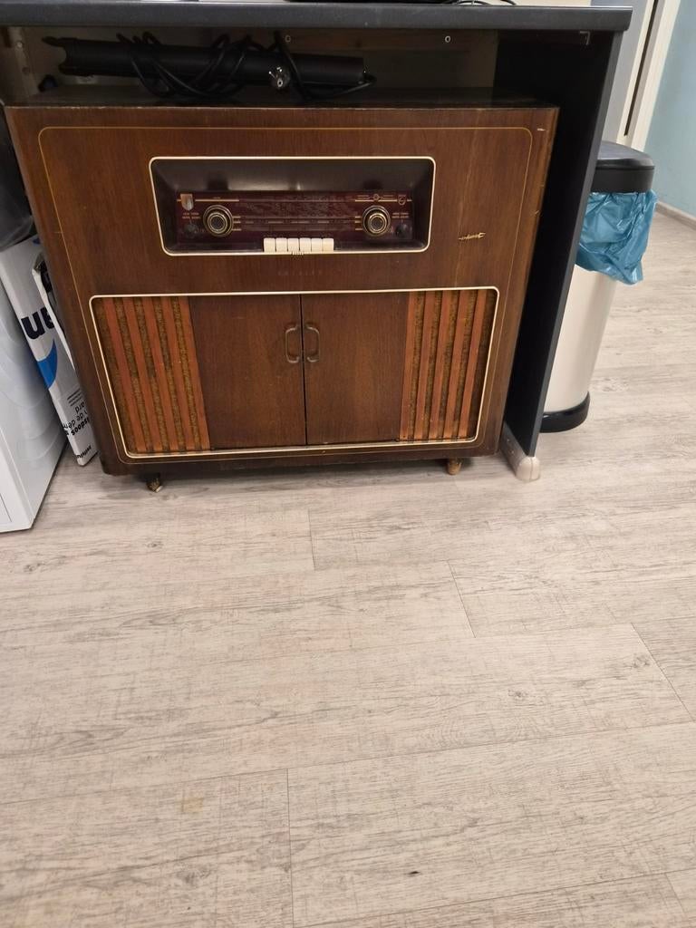Philips pickup/radio kast jaren 50, Audio, Tv en Foto, Radio's, Ophalen of Verzenden