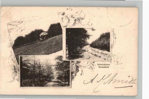 Bennekom Selterskamp 3 zeer oude afb. st 1901, Verzamelen, Ansichtkaarten | Nederland, Gelopen, Gelderland, Voor 1920, Verzenden